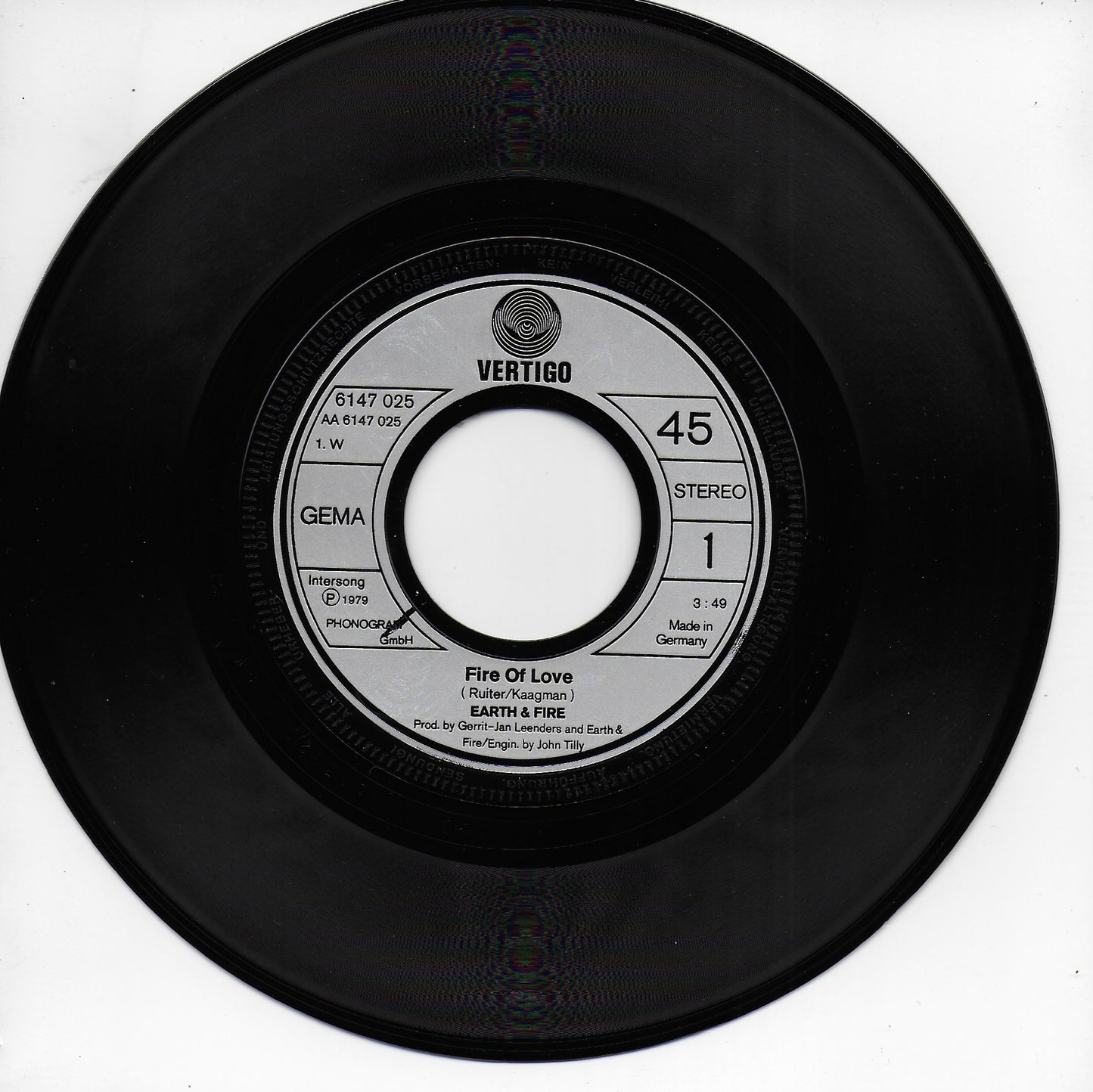 Earth & Fire - Fire of love (Duitse uitgave)