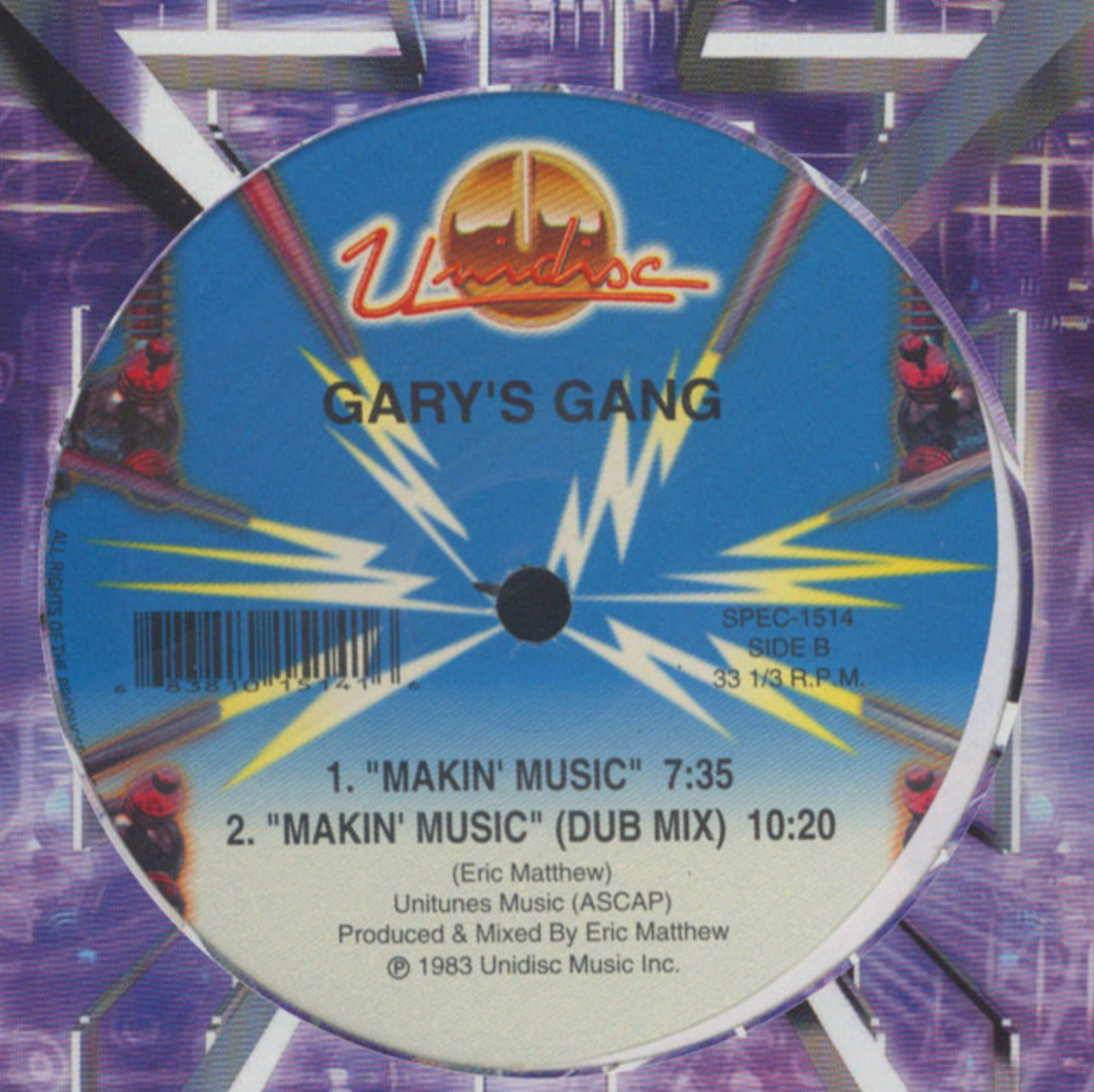 Gary's Gang - Knock me out (12" Maxi Single)