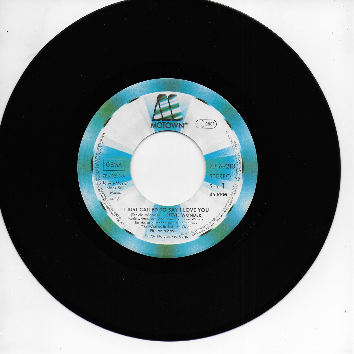 Stevie Wonder - I just called to say i love you (Duitse uitgave)