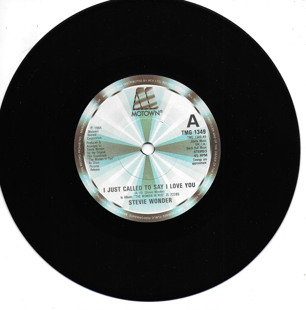 Stevie Wonder - I just called to say i love you (Engelse uitgave)