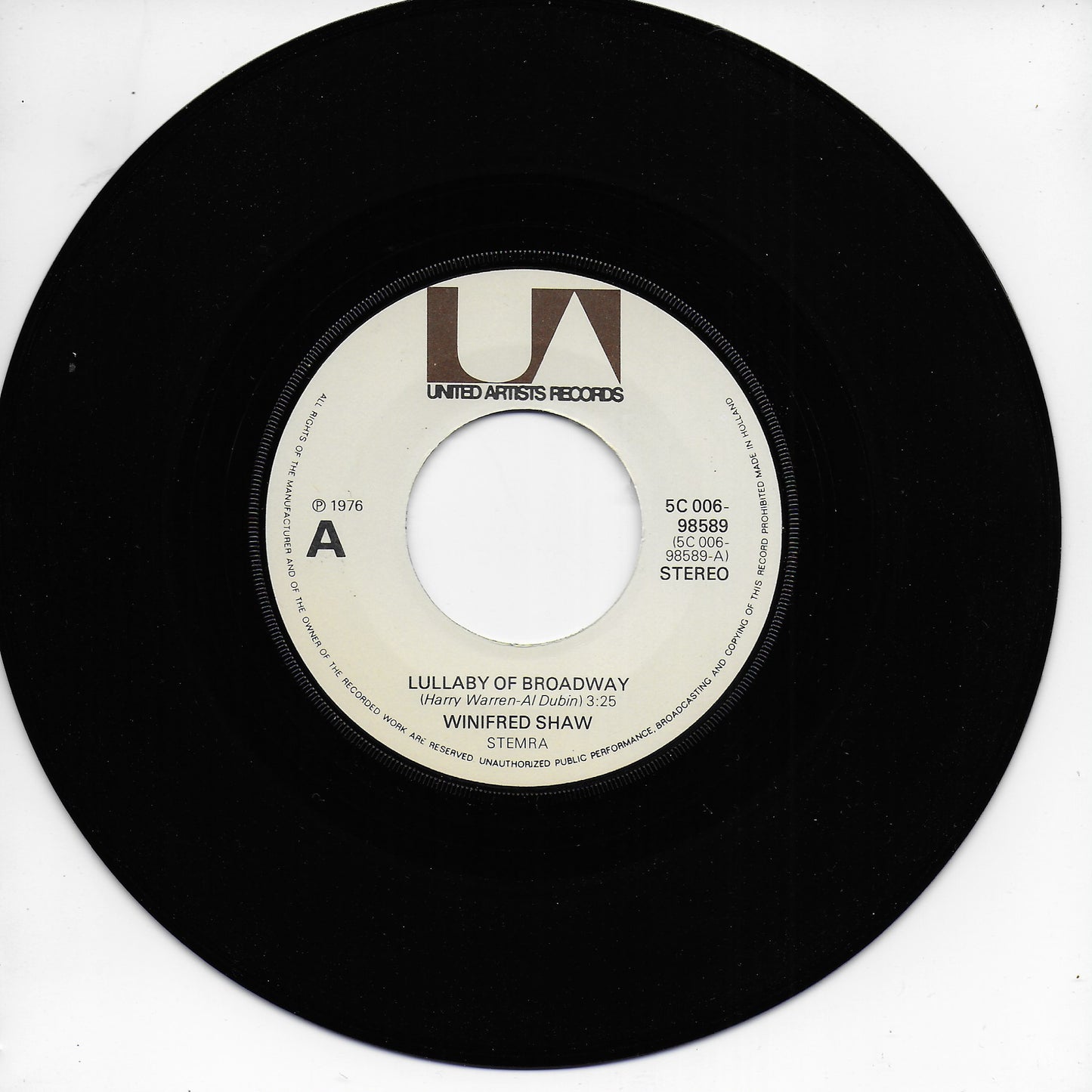 Winifred Shaw - Lullaby of Broadway