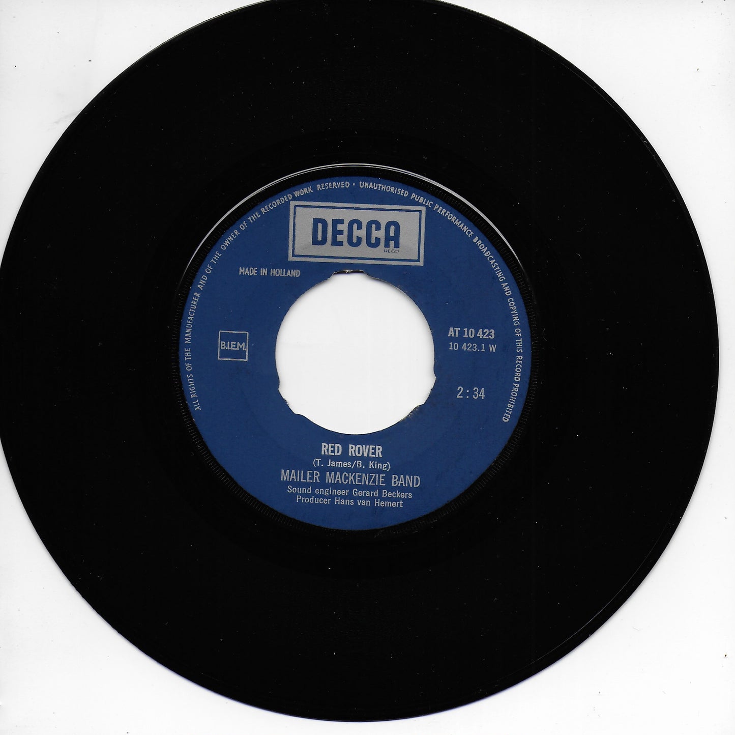 Mailer Mackenzie Band - Red rover