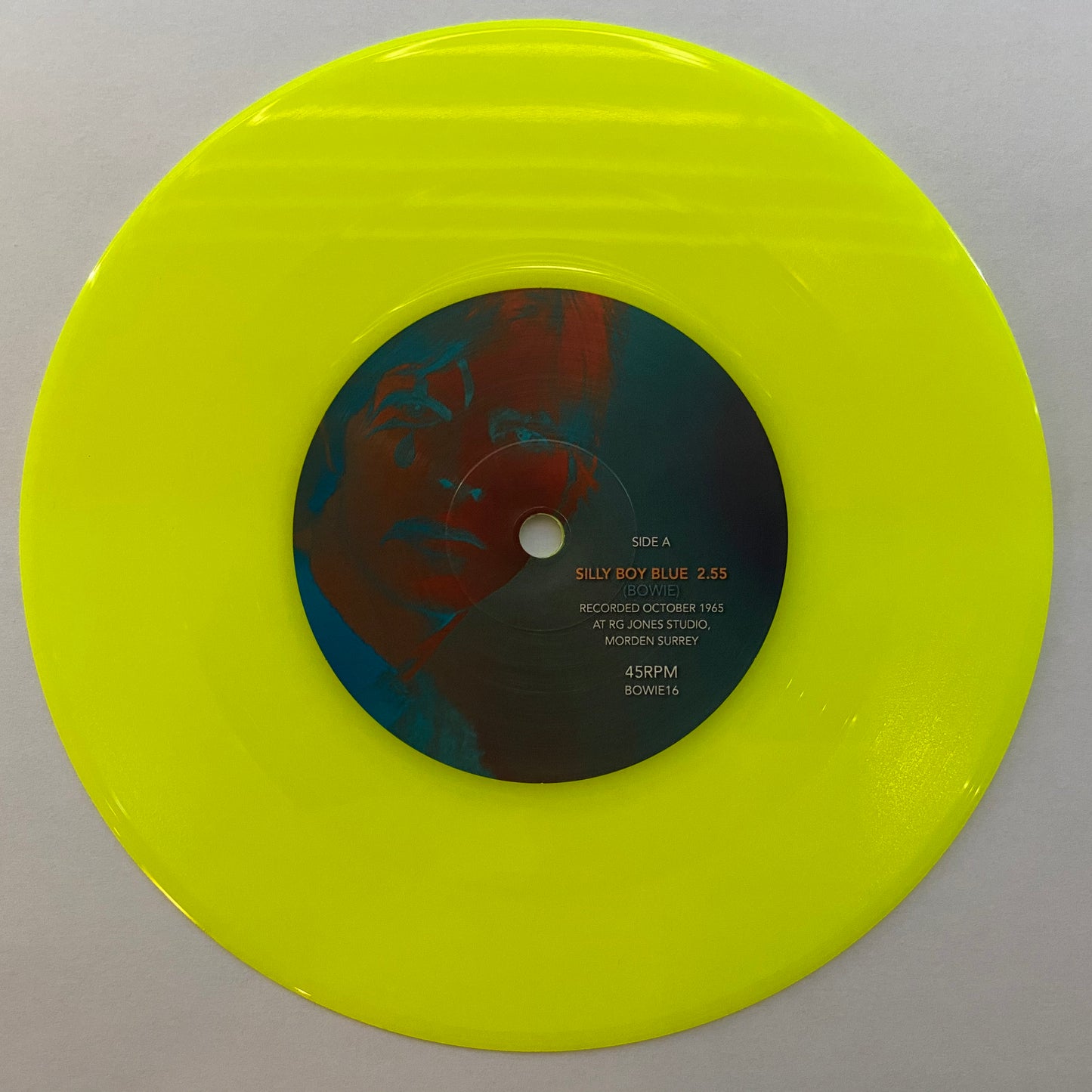 David Bowie - Silly boy blue / Love you till tuesday (Limited edition, neon geel vinyl)