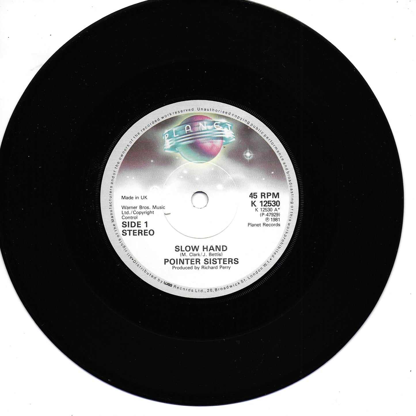 Pointer Sisters - Slow hand (Engelse uitgave)