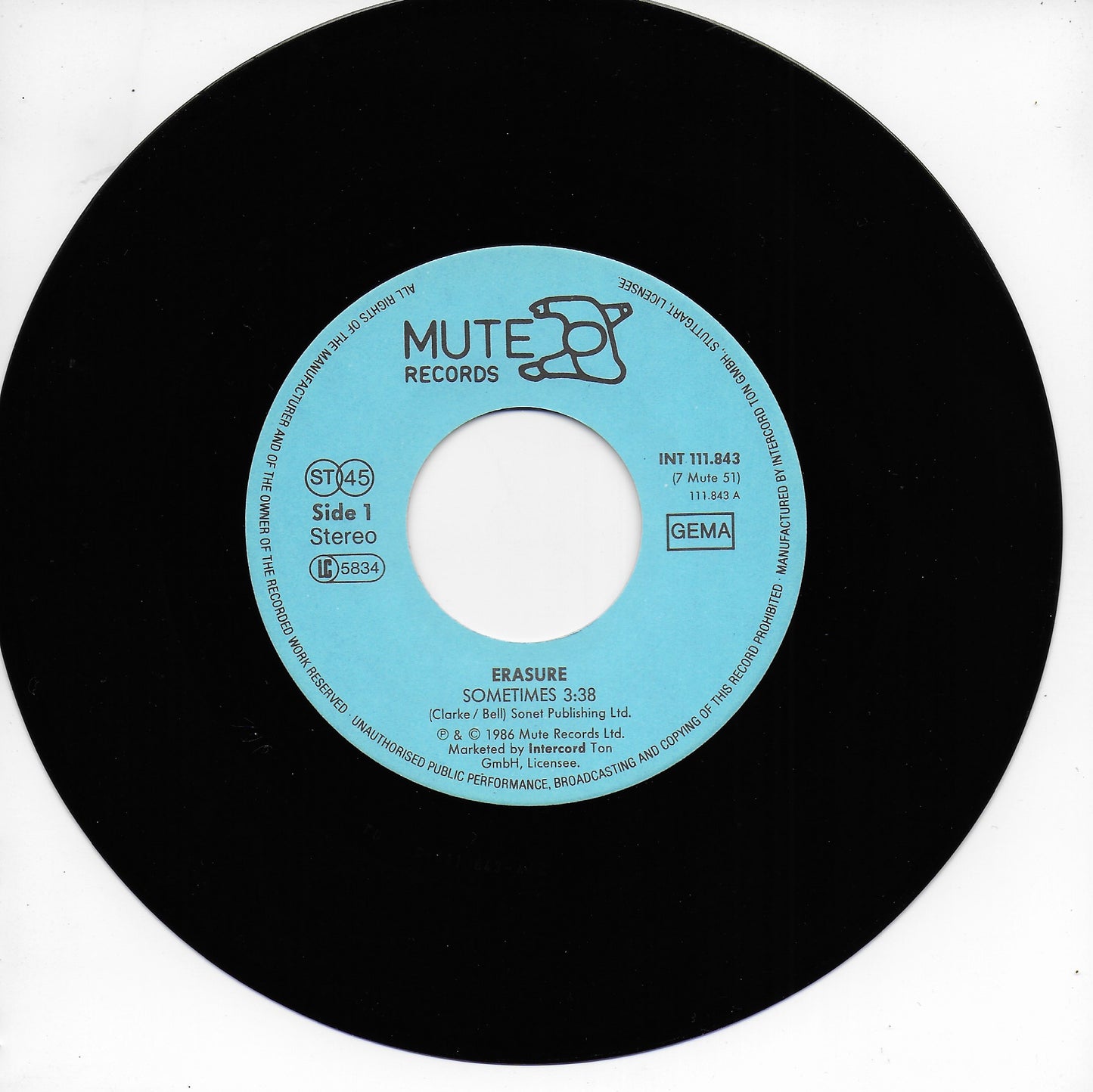 Erasure - Sometimes (Duitse uitgave)