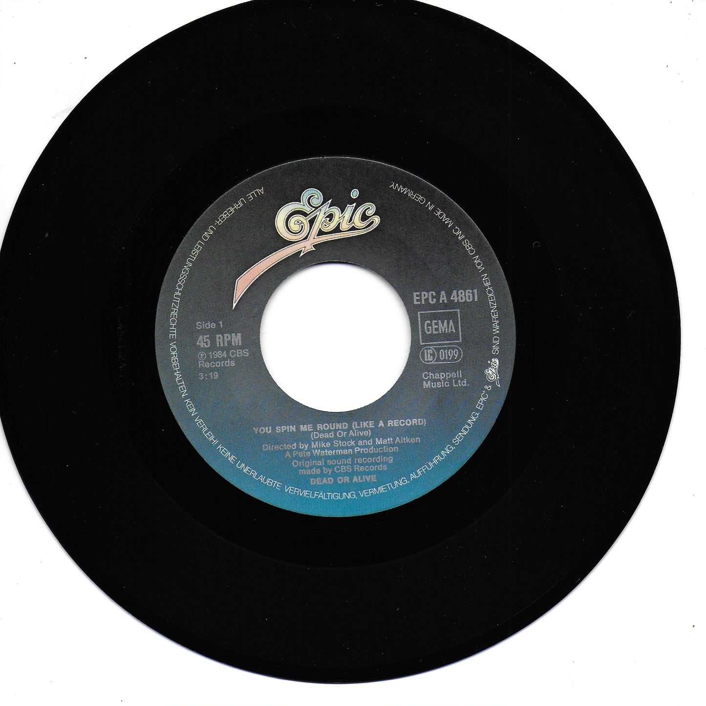 Dead or Alive - You spin me round (like a record) (Duitse uitgave)