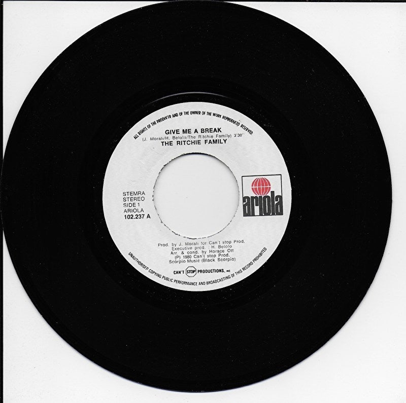 Ritchie Family - Give me a break