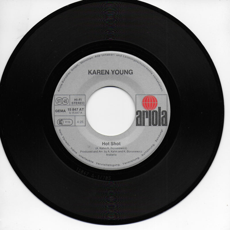 Karen Young - Hot shot (Duitse uitgave)