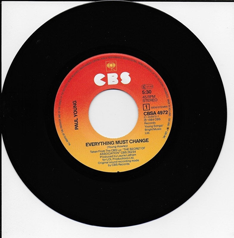 Paul Young - Everything must change