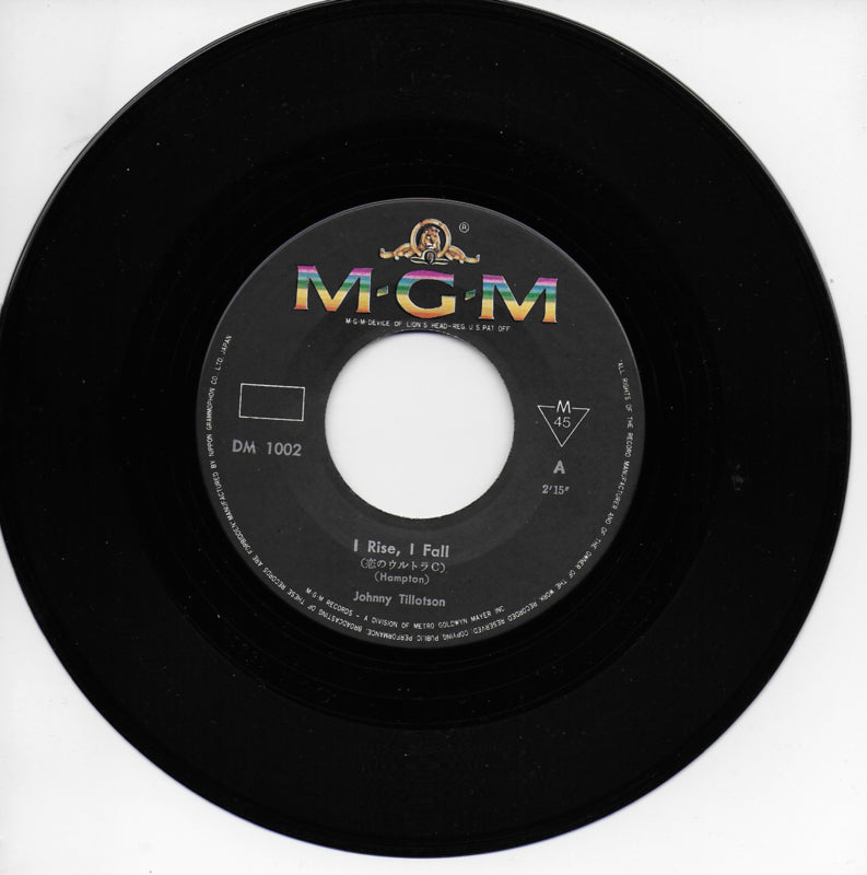 Johnny Tillotson - Rise, I fall (Japanse uitgave)