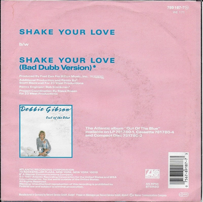 DEBBIE GIBSON shake your love - 洋楽