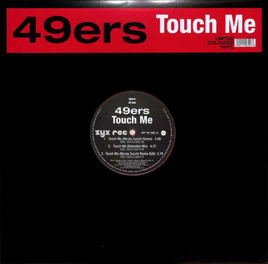 49ers - Touch me (Limited coloured vinyl) (12" Maxi Single)
