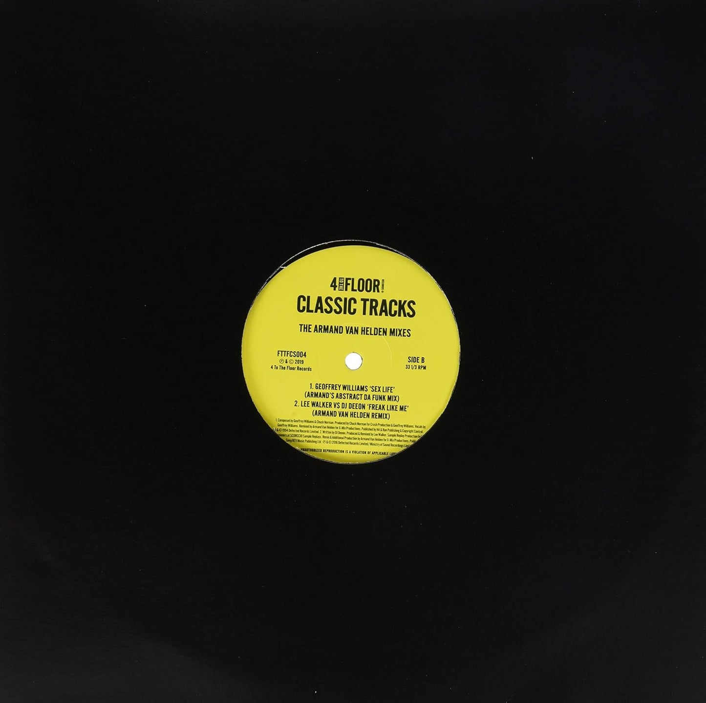 4 to the Floor Classic Tracks - The Armand van Helden mixes (12" Maxi Single)