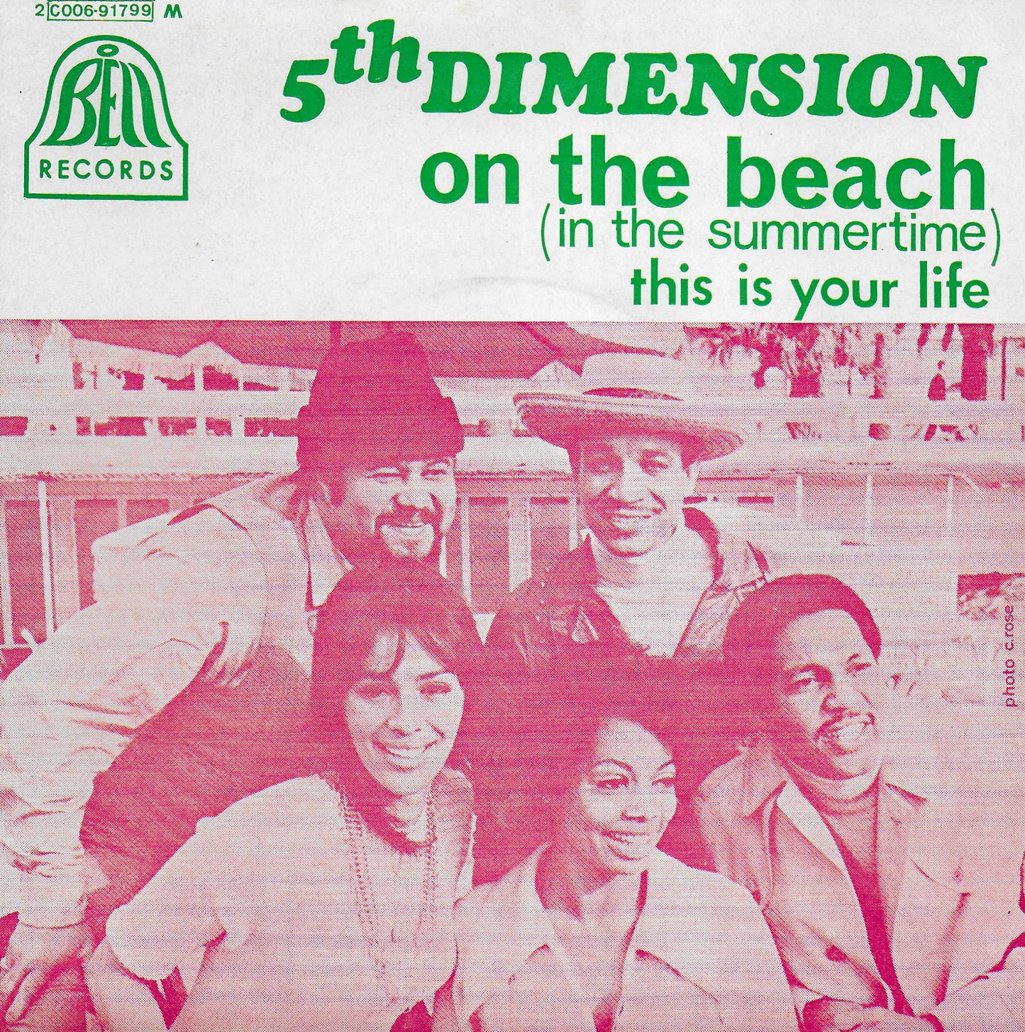 5th Dimension - On the beach (in the summertime) (Franse uitgave)