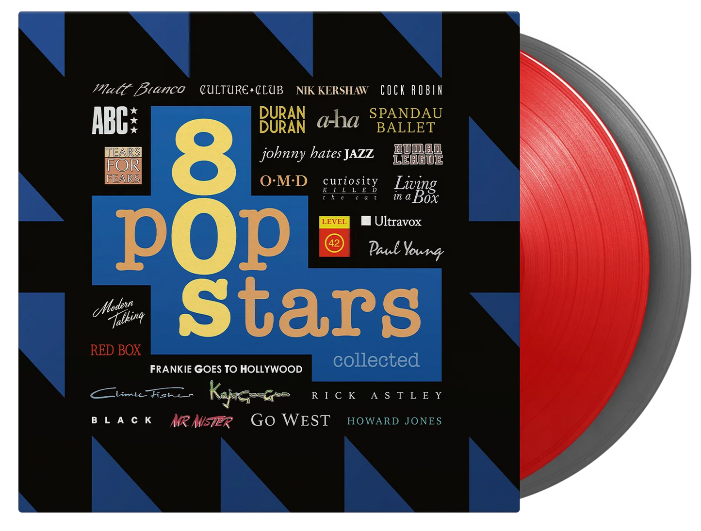 Various - 80s Pop Stars Collected (Limited edition, red and silver vinyl) (2LP)