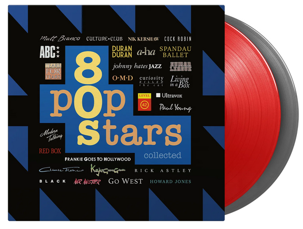 Various - 80s Pop Stars Collected (Limited edition, red and silver vinyl) (2LP)