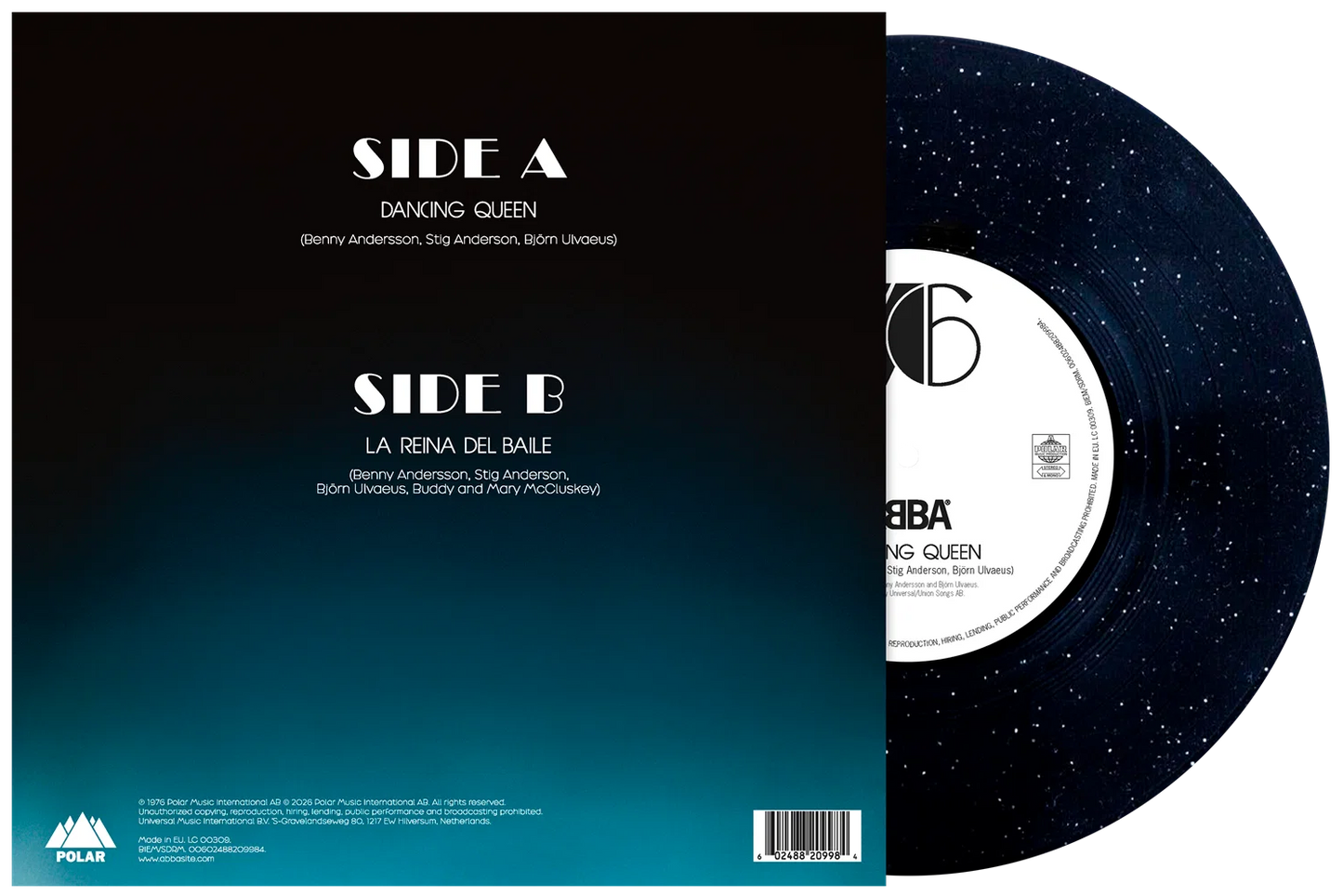 Abba - Dancing Queen (50th Anniversary, black 10" vinyl with sparkles)