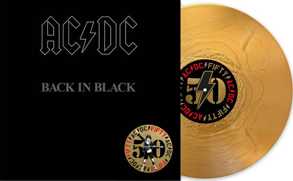 AC/DC - Back In Black (50th Anniversary of AC/DC, gold vinyl) (LP)