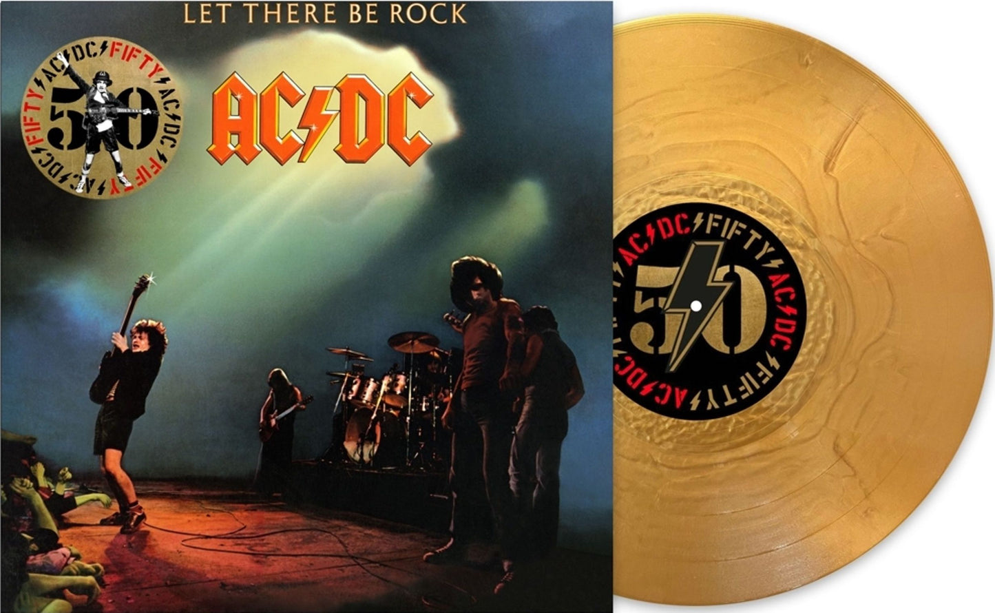 AC/DC - Let There Be Rock (50th Anniversary of AC/DC edition, gold vinyl) (LP)