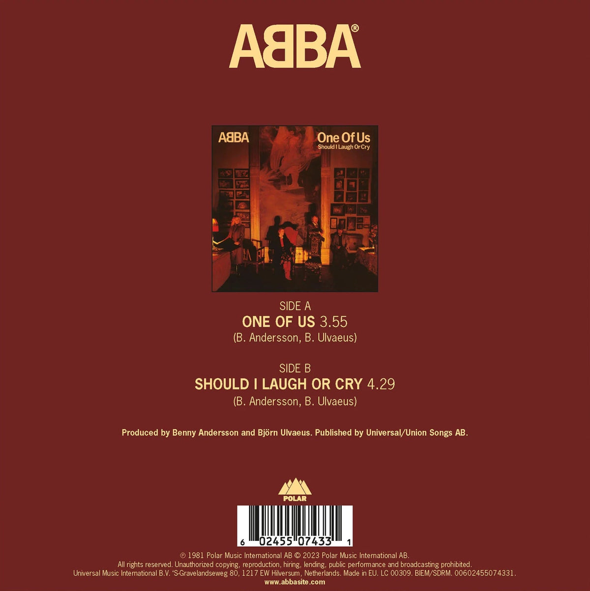 Abba - One of us (Picture disc)