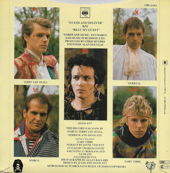Adam and the Ants - Stand & deliver (Engelse uitgave)