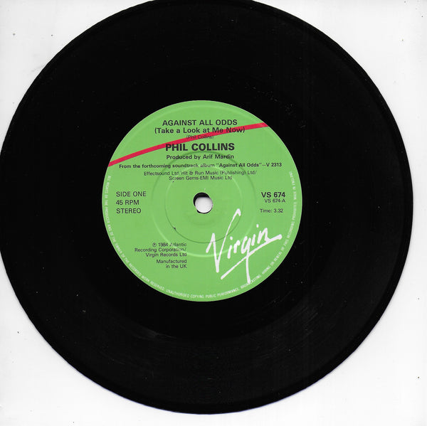 Phil Collins - Against all odds (take a look at me now) (Engelse uitgave)