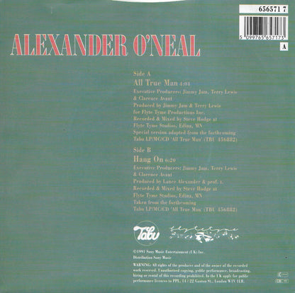 Alexander O'Neal - All true man (Engelse uitgave)