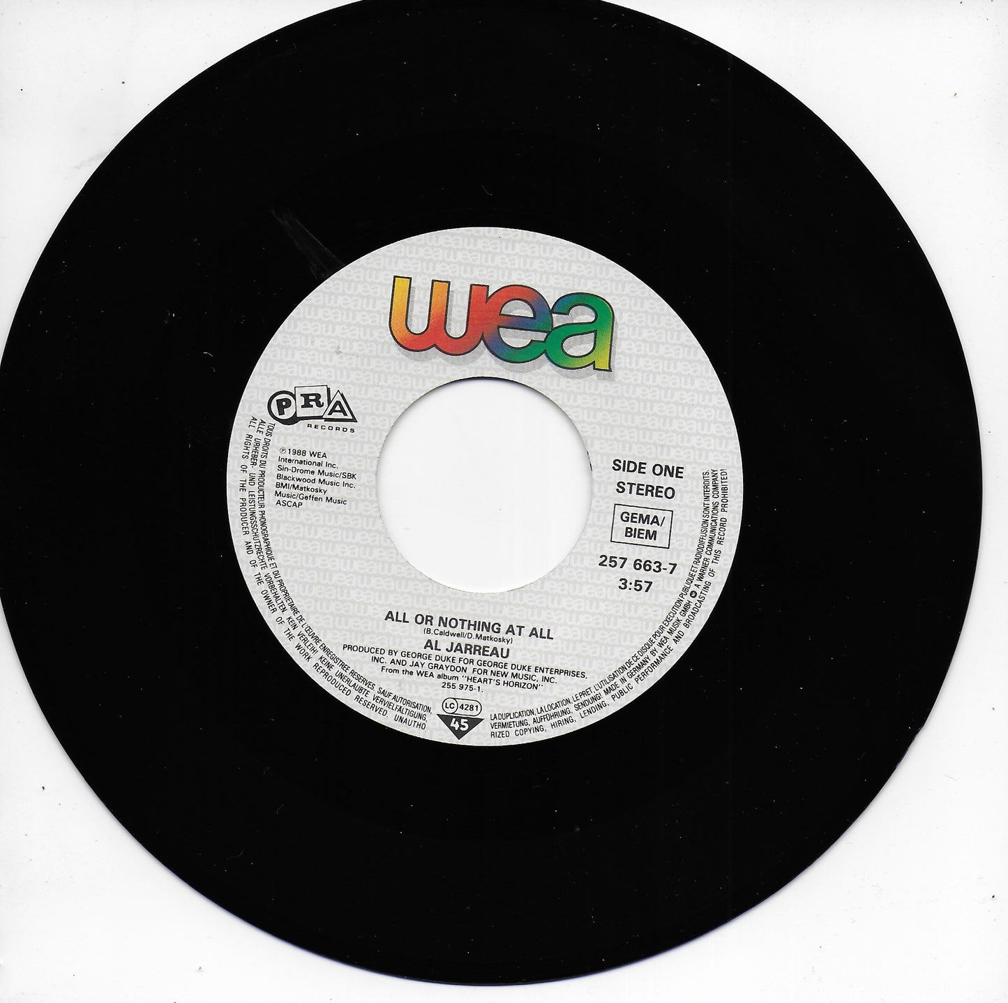 Al Jarreau - All or nothing at all
