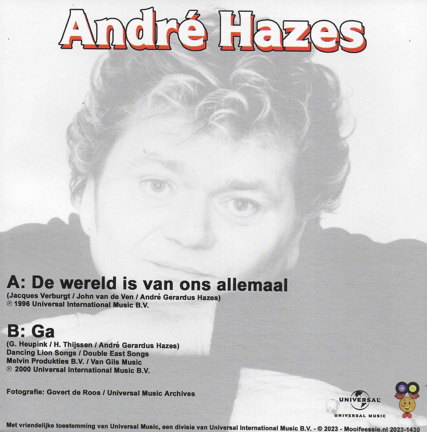 André Hazes - De wereld is van ons allemaal