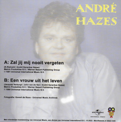 André Hazes - Zal jij mij nooit vergeten / Een vrouw uit het leven (Blue vinyl)