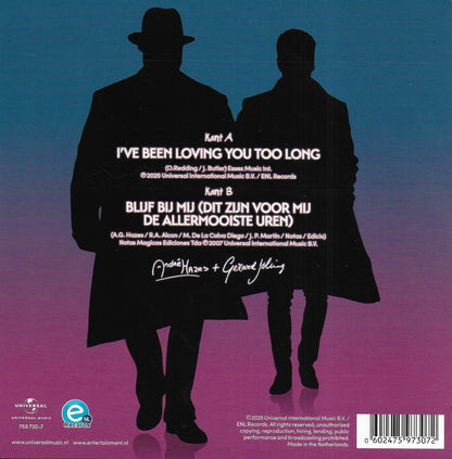 André Hazes + Gerard Joling - I've been loving you too long / Blijf bij mij (Dit zijn voor mij de allermooiste uren) (Transparent red vinyl)
