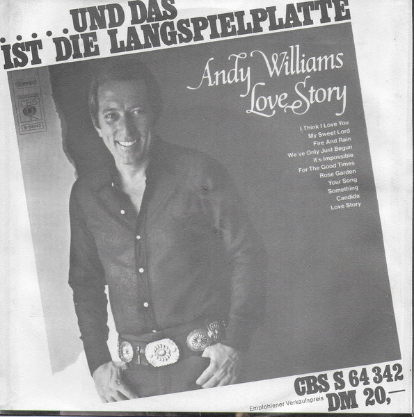 Andy Williams - Love is all (Duitse uitgave)