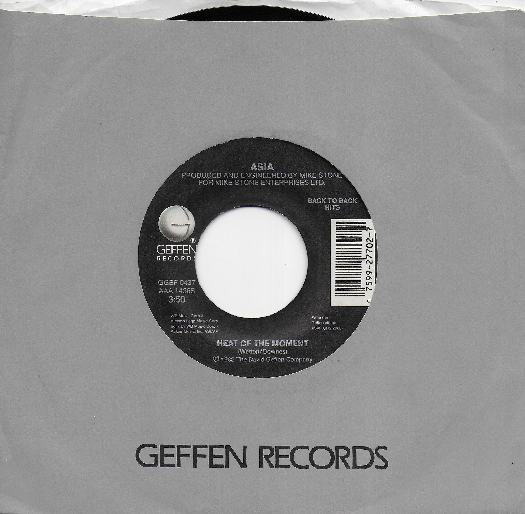 Asia - Heat of the moment (Amerikaanse uitgave)