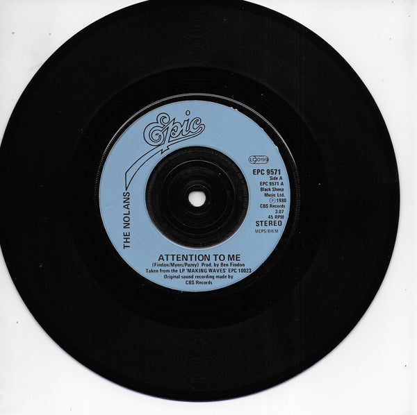 The Nolans - Attention to me (Engelse uitgave)