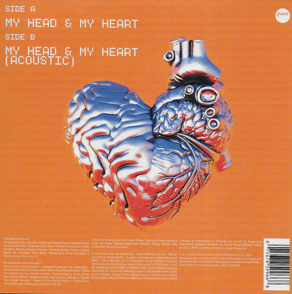 Ava Max - My head & my heart (Clear with blue & orange splatter vinyl)