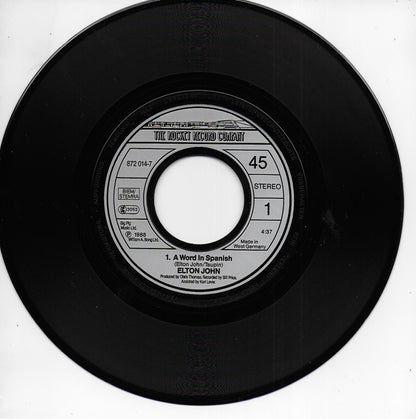 Elton John - A word in Spanish (Duitse uitgave)