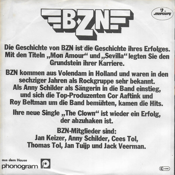 BZN - The clown (Duitse uitgave)