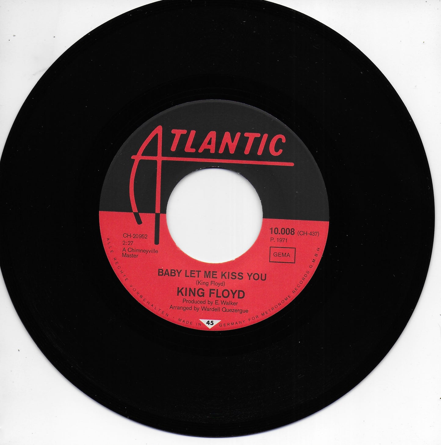 King Floyd - Baby let me kiss you (Duitse uitgave)