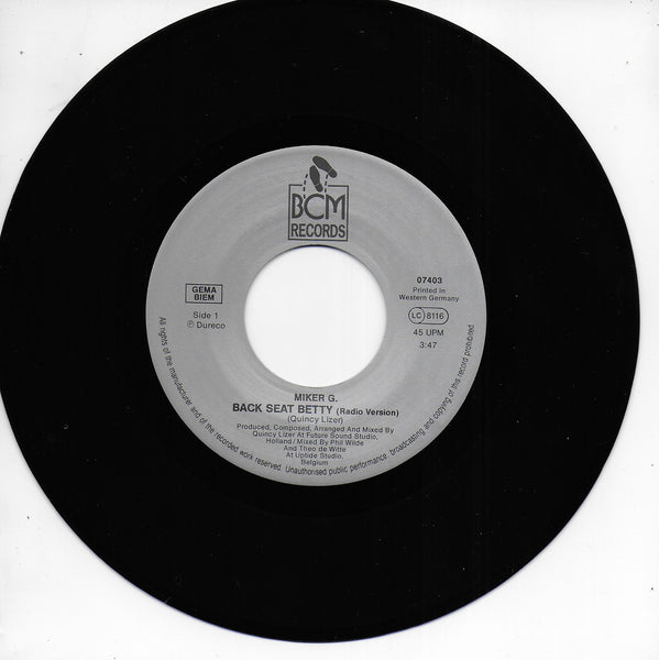 Miker G. - Backseat Betty (Duitse uitgave)