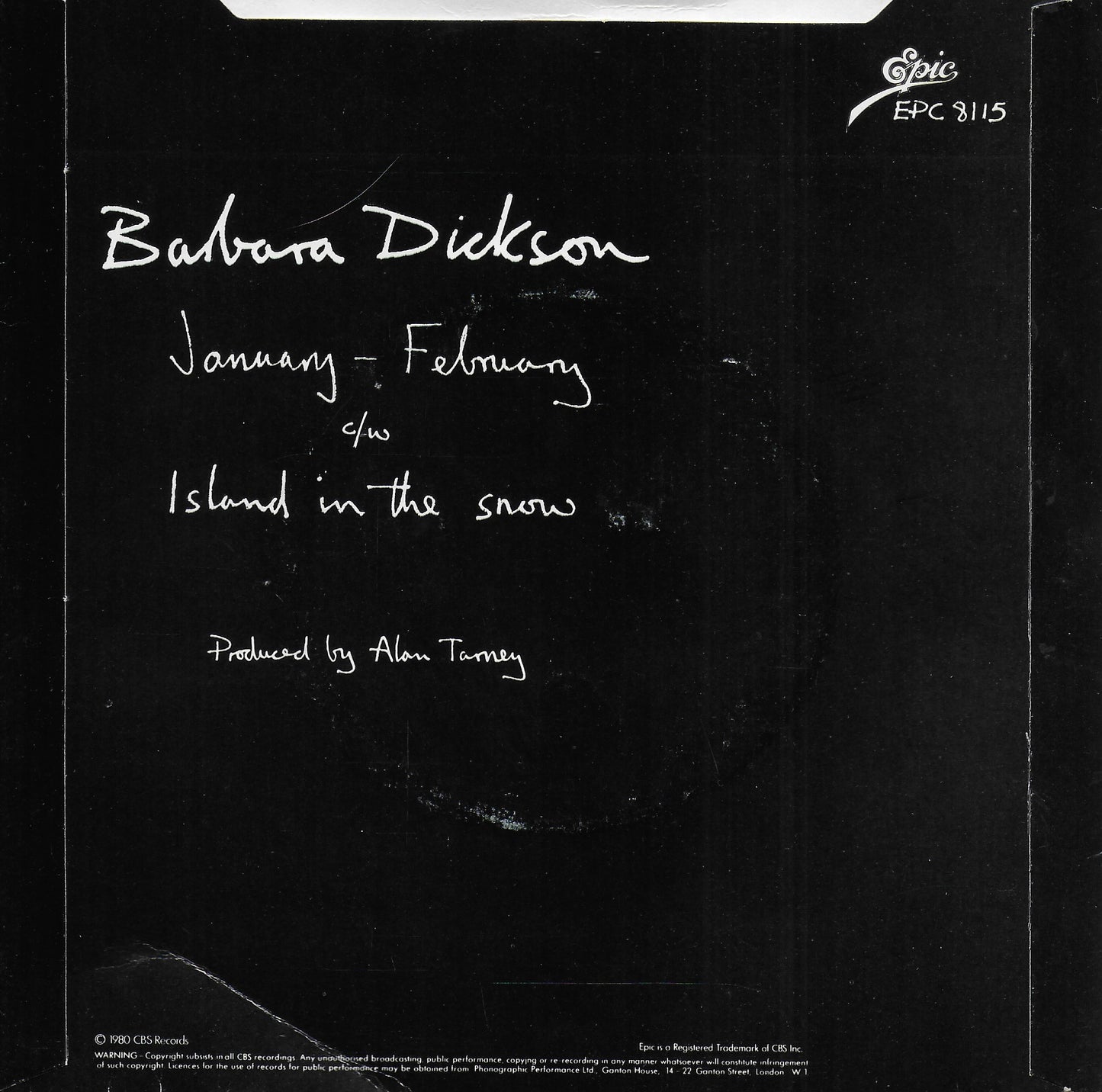 Barbara Dickson - January February (Engelse uitgave)