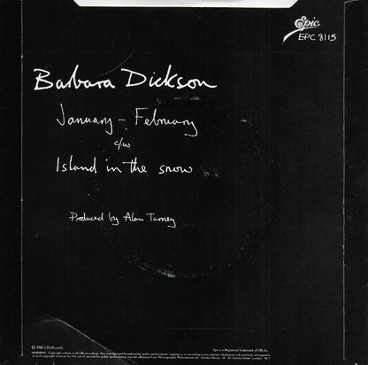 Barbara Dickson - January February (Engelse uitgave)