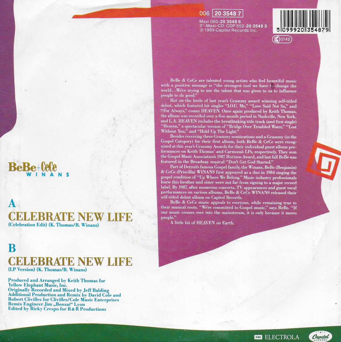 BeBe & CeCe Winans - Celebrate new life