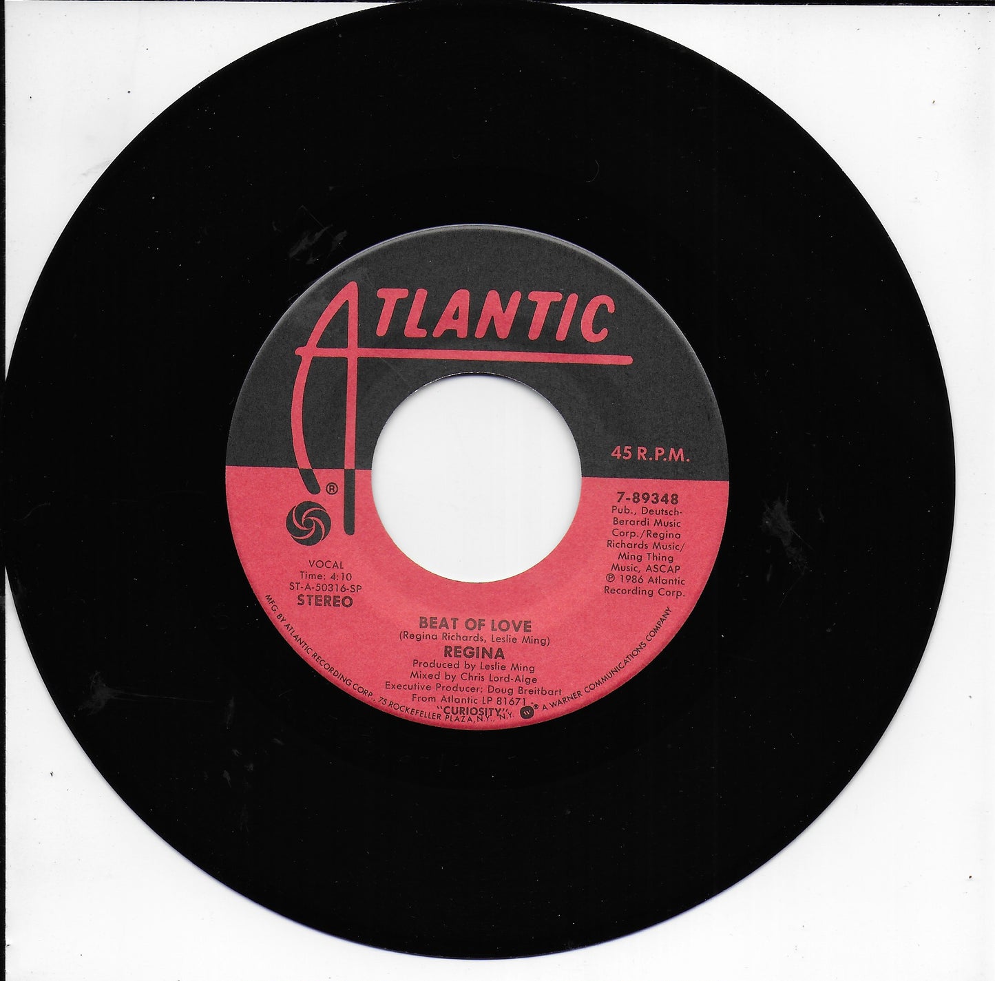 Regina - Beat of love (Amerikaanse uitgave)