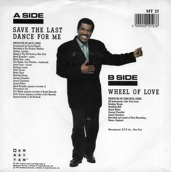 Ben E. King - Save the last dance for me (Engelse uitgave)