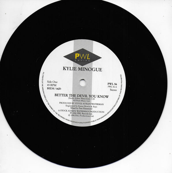 Kylie Minogue - Better the devil you know (Engelse uitgave)
