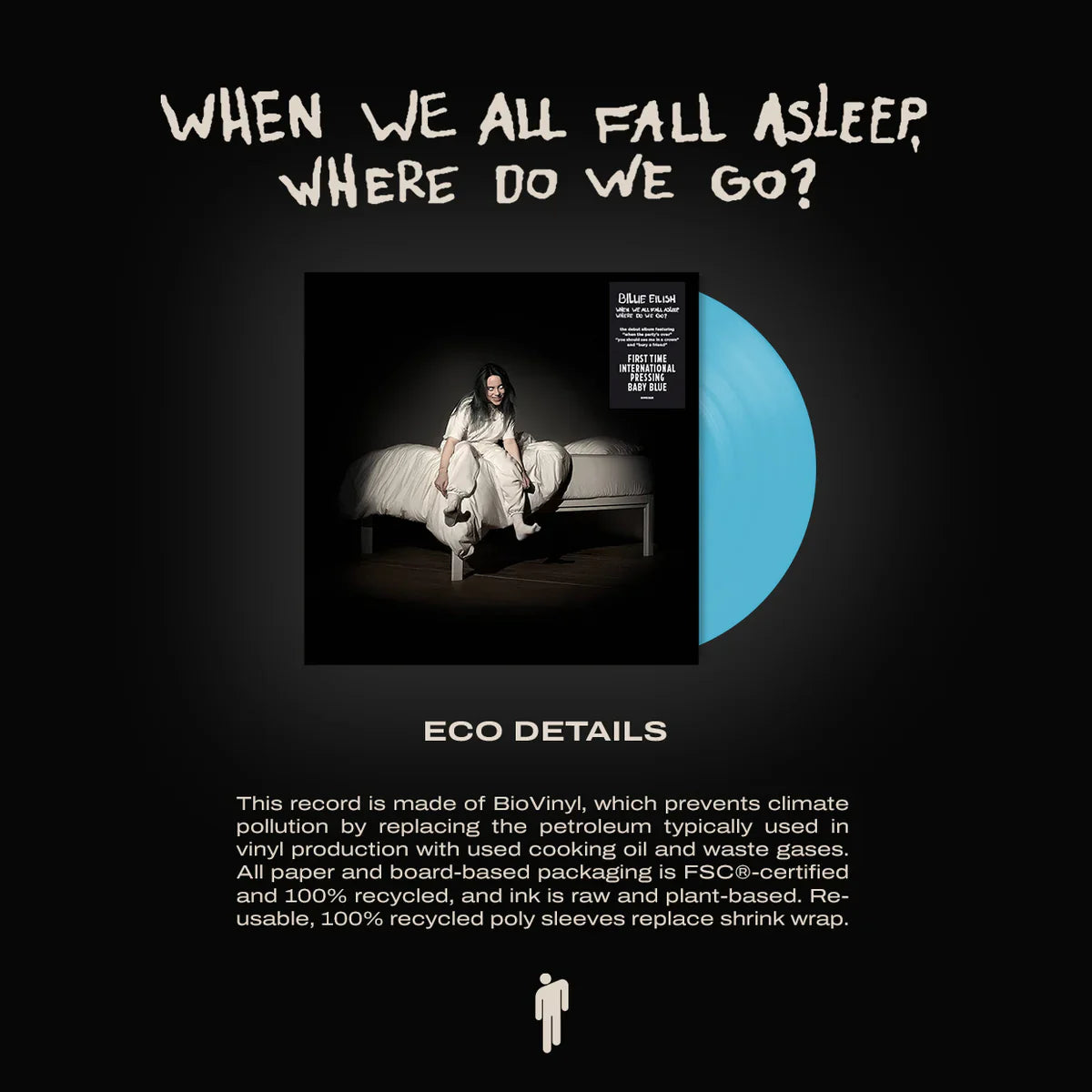 Billie Eilish - When We All Fall Asleep, Where Do We Go? (Baby blue vinyl) (LP)