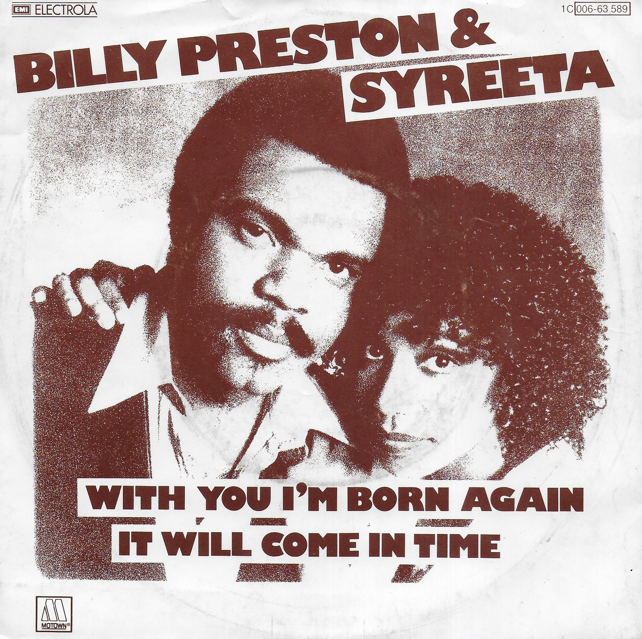 Billy Preston & Syreeta - With you i'm born again / It will come in time (Duitse uitgave)