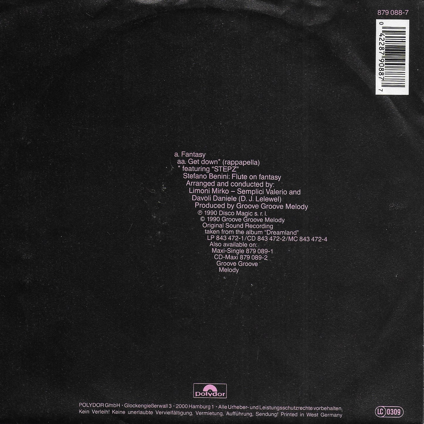 Black Box - Fantasy (Europese uitgave)