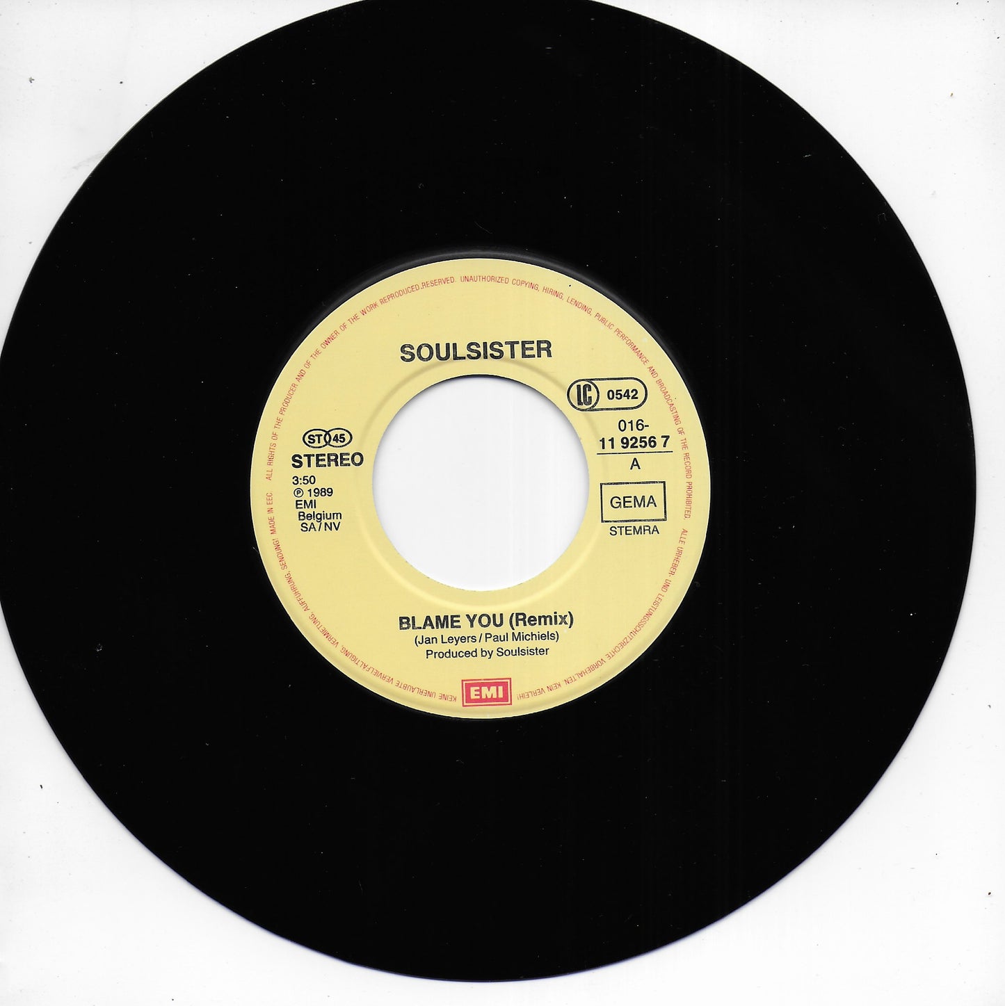 Soulsister - Blame you (remix) (Europese uitgave)
