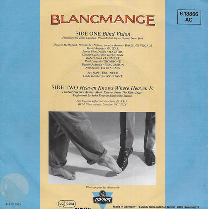 Blancmange - Blind vision (Duitse uitgave)